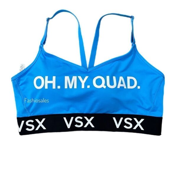 Victoria’s Secret VSX The player Cami sport bra Padded- removable padding blue - Picture 3 of 4